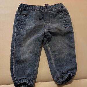 7 For All Mankind Blue Denim Joggers 12m